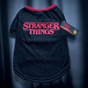 STRANGER THINGS Dog Pet Shirt Black Size Large NWT Gift